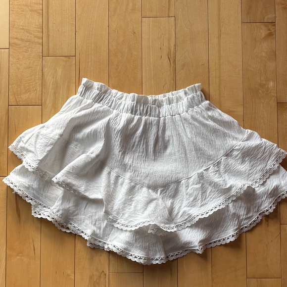 White Ruffled Skort - Picture 3 of 3